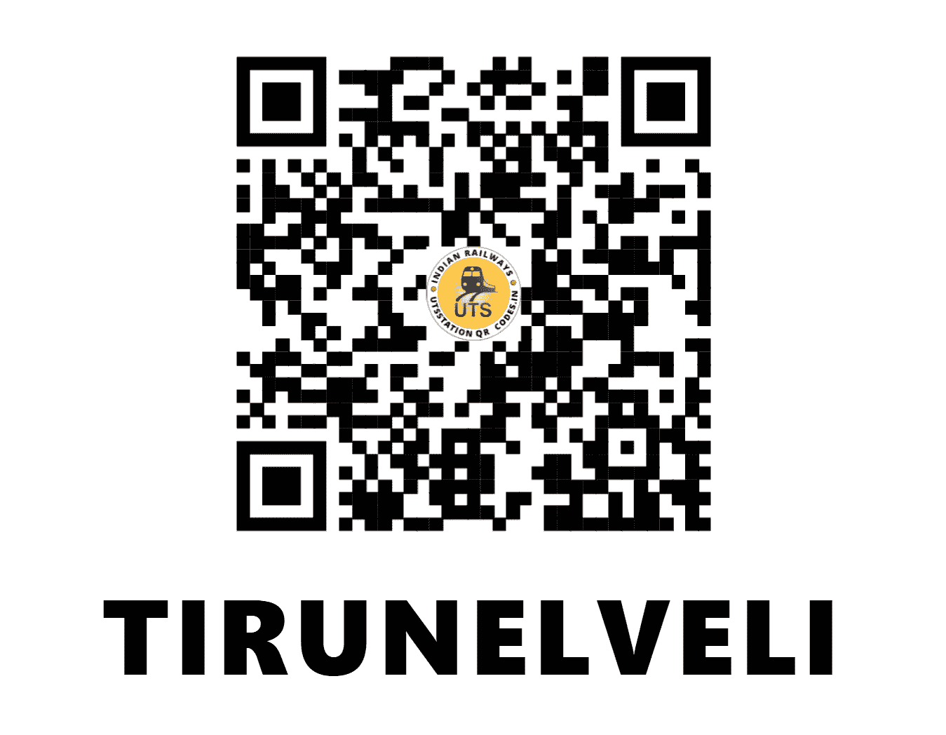 UTS QR Code for TIRUNELVELI - TEN - SR (TAMIL NADU)